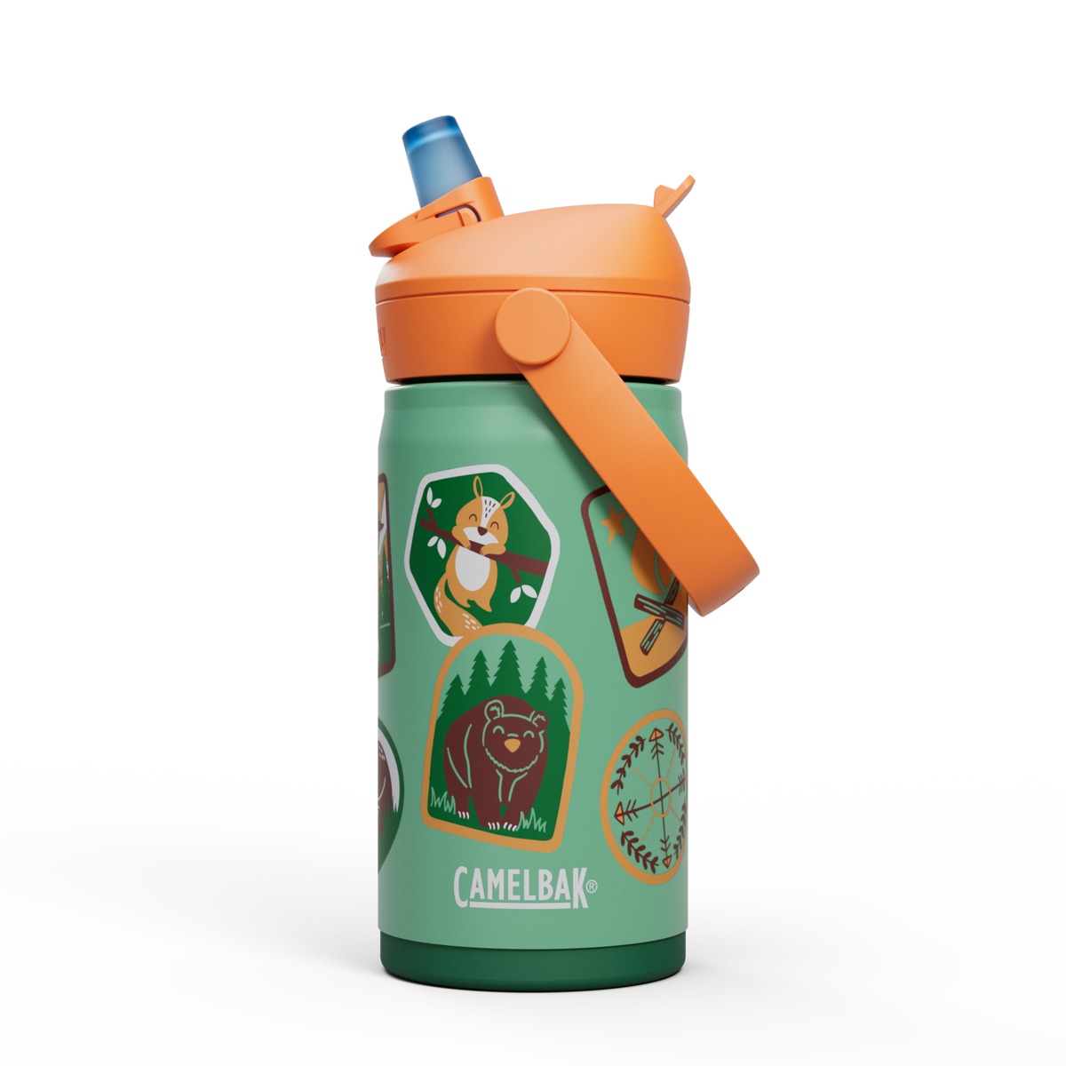thrivetm-flip-straw-kids-12oz-bottle-insulated-stainless-steel-y6 nswfkxg1wq